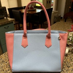 Blue and Pink Computer Bag/Pure
